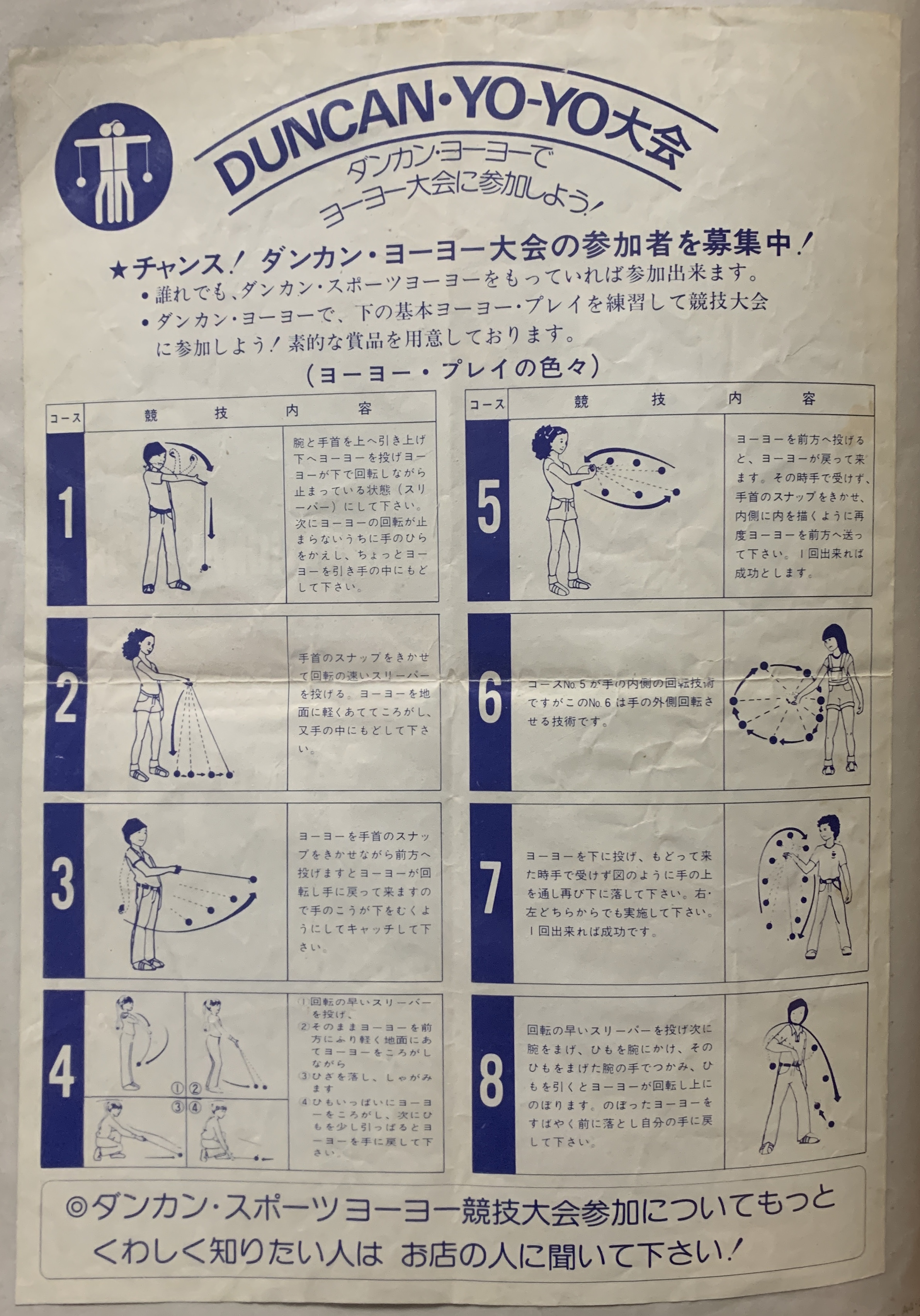 ヨーヨープロモーション ダンカンスポーツヨーヨー 1980年 ヨーヨープロモーション ダンカンスポーツヨーヨー 1980年